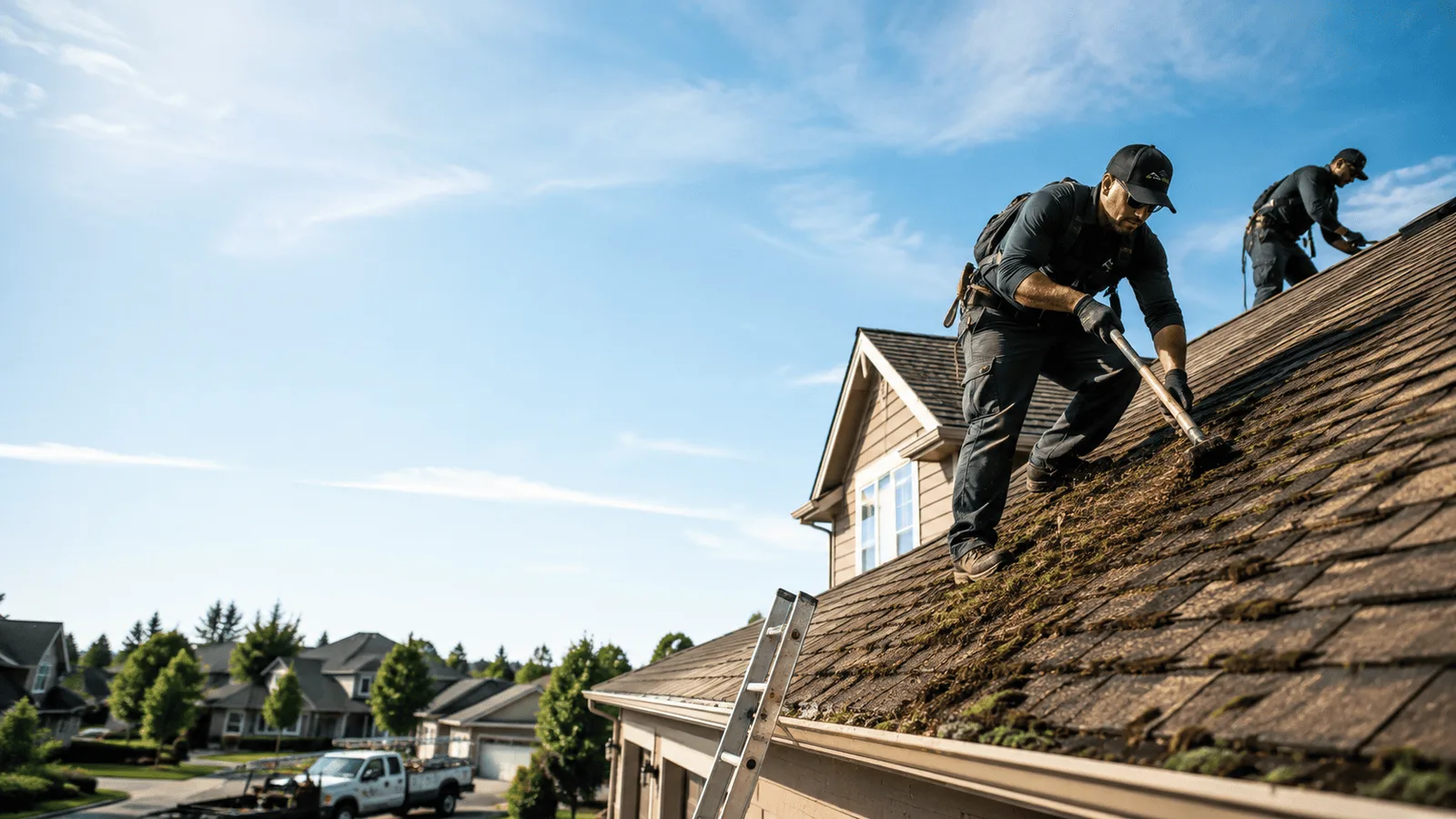 Roof Moss Removal in Media, IL near me